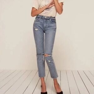 Reformation Mid Rise Skinny Jeans in Savu